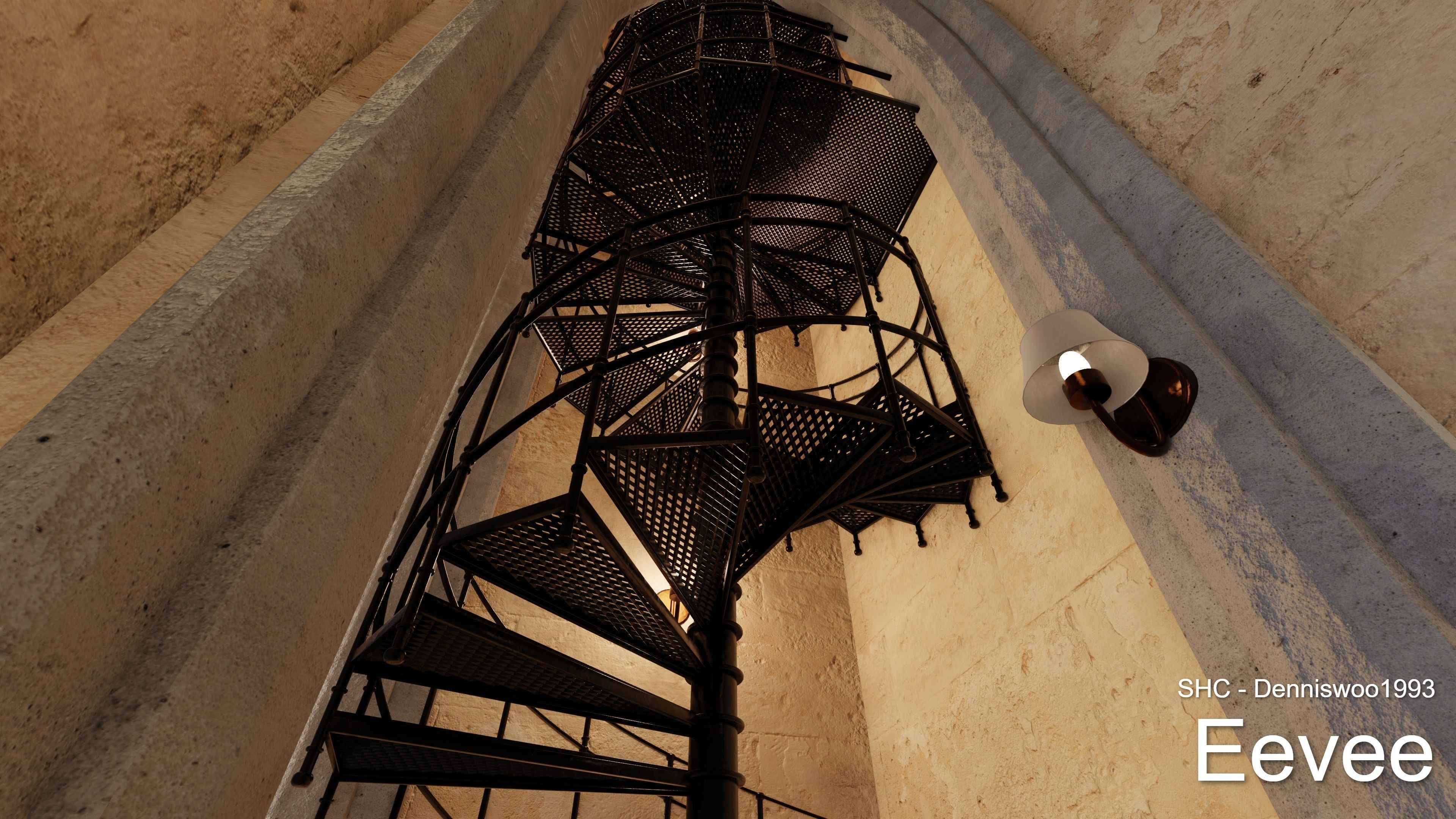 Classic Estate with interior for Blender Eevee and Cycles Low-poly 3D model_49