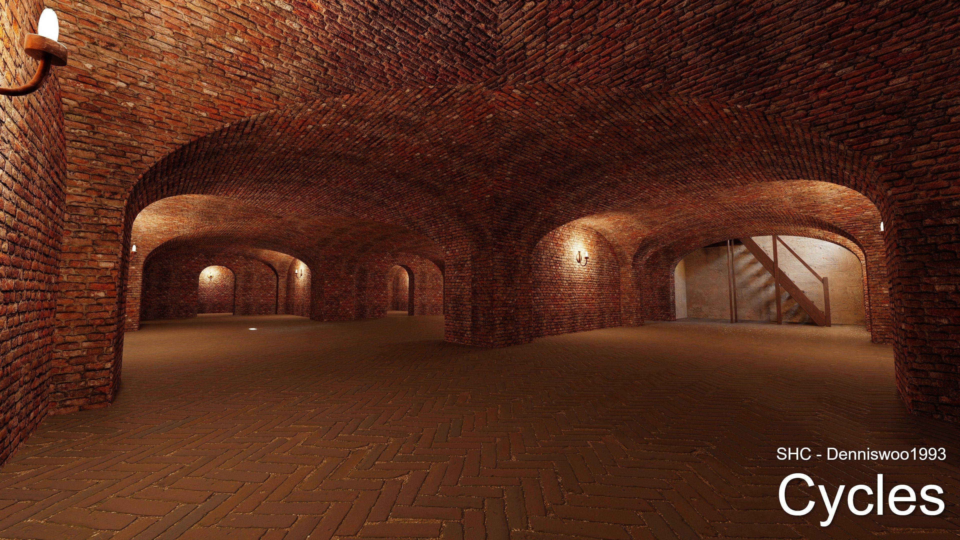 Classic Estate with interior for Blender Eevee and Cycles Low-poly 3D model_7