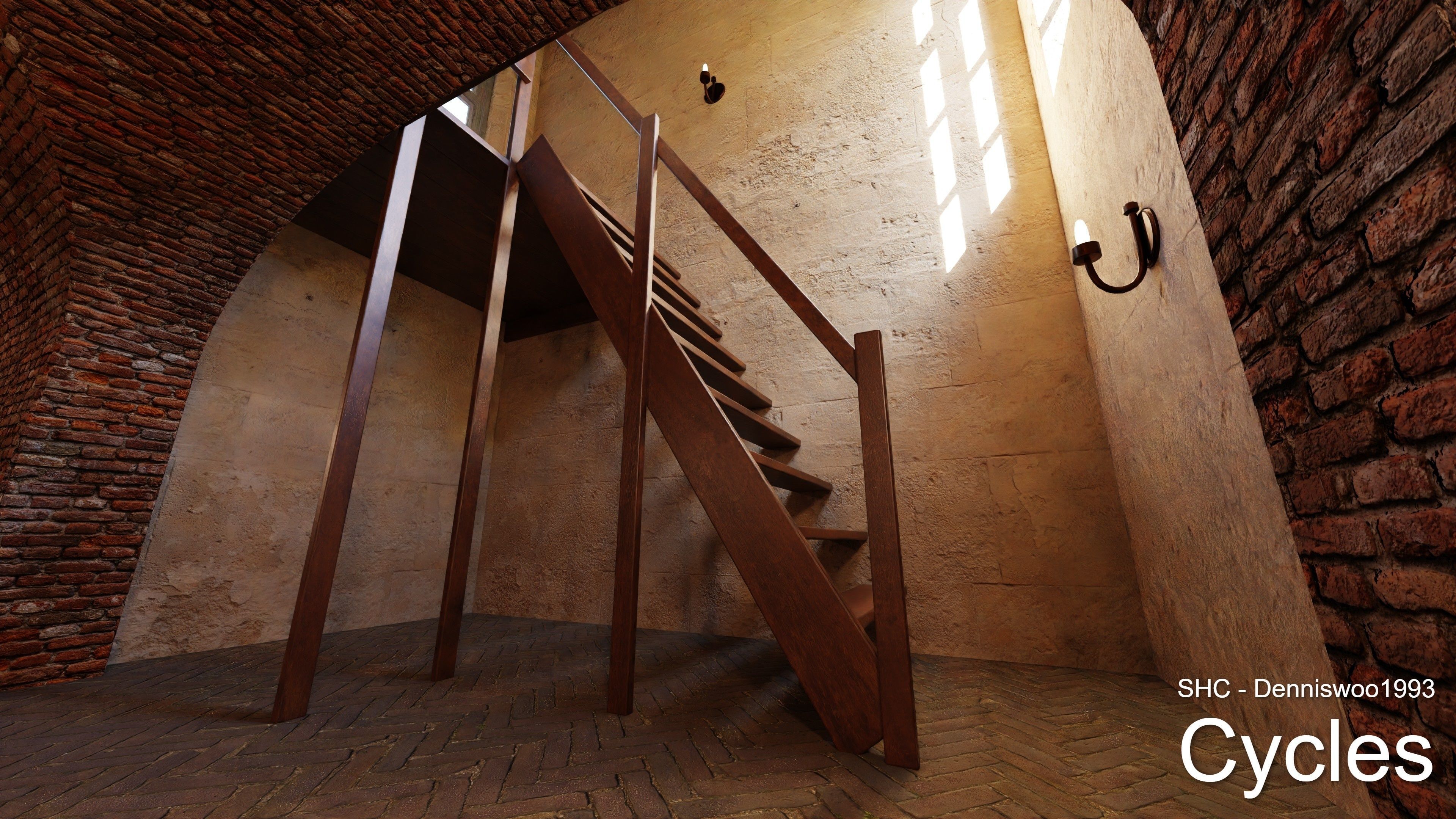 Classic Estate with interior for Blender Eevee and Cycles Low-poly 3D model_29