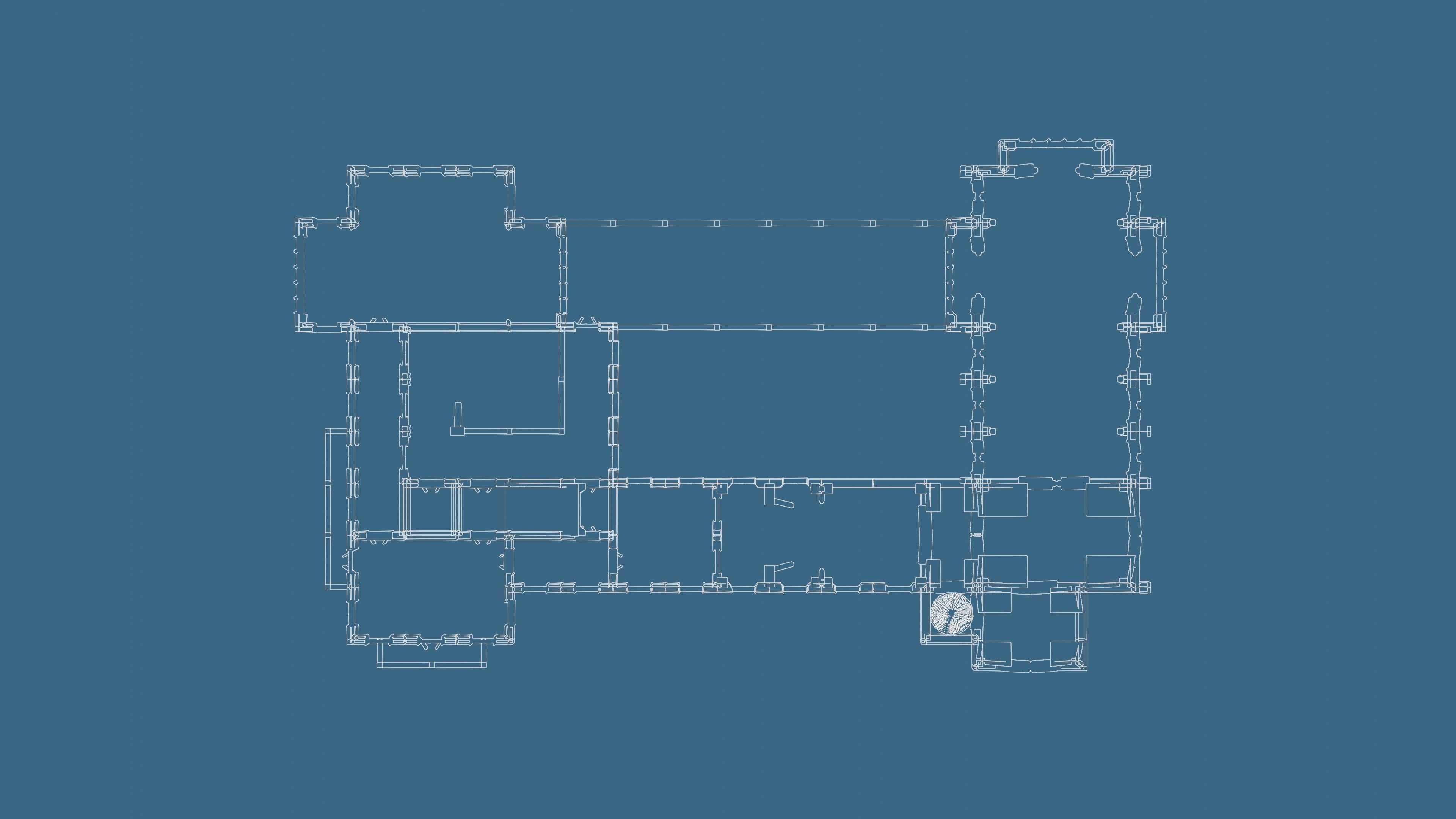 Classic Estate with interior for Blender Eevee and Cycles Low-poly 3D model_73