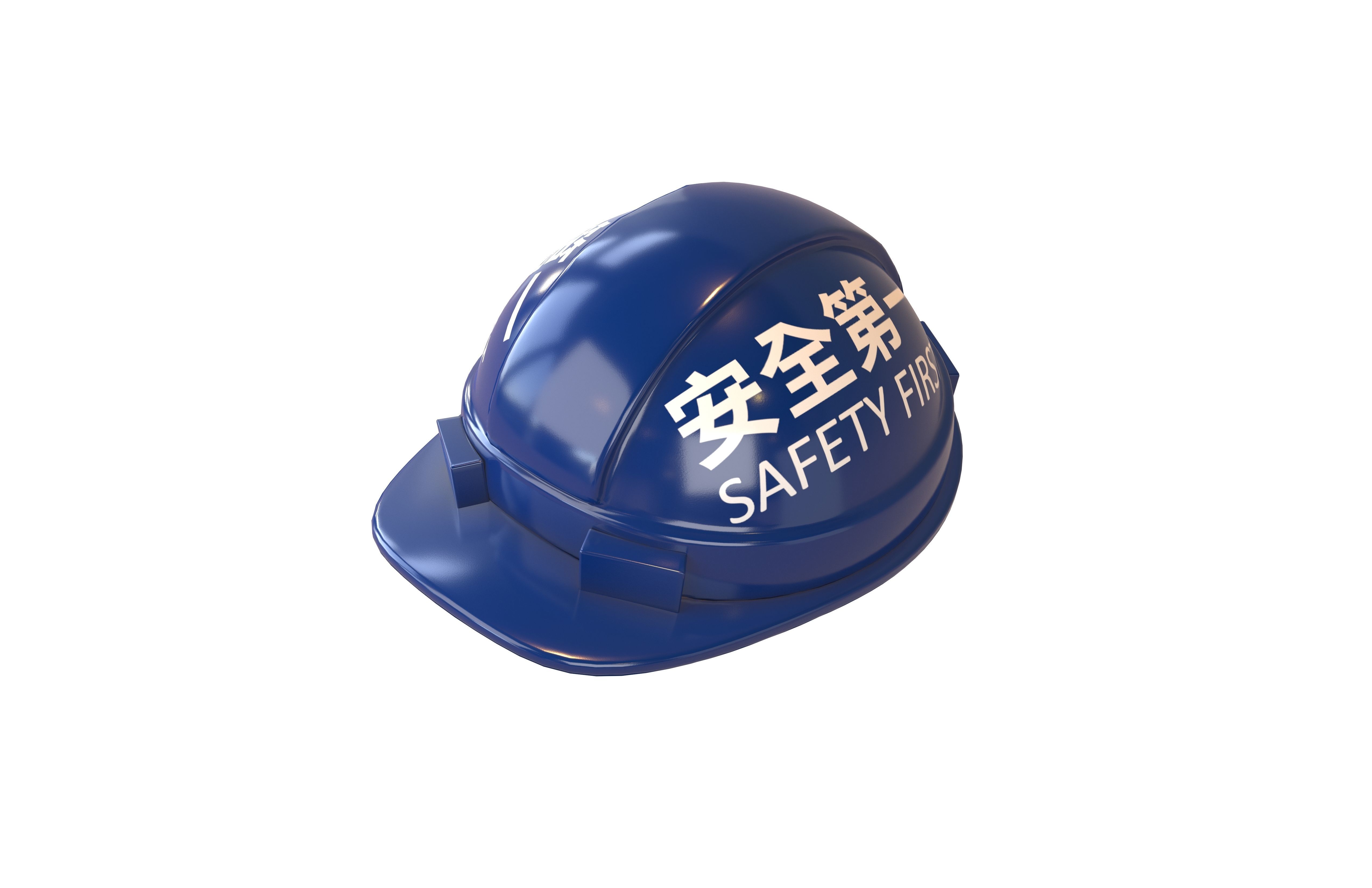 Safety Helmet v1 007 Low-poly 3D model_2