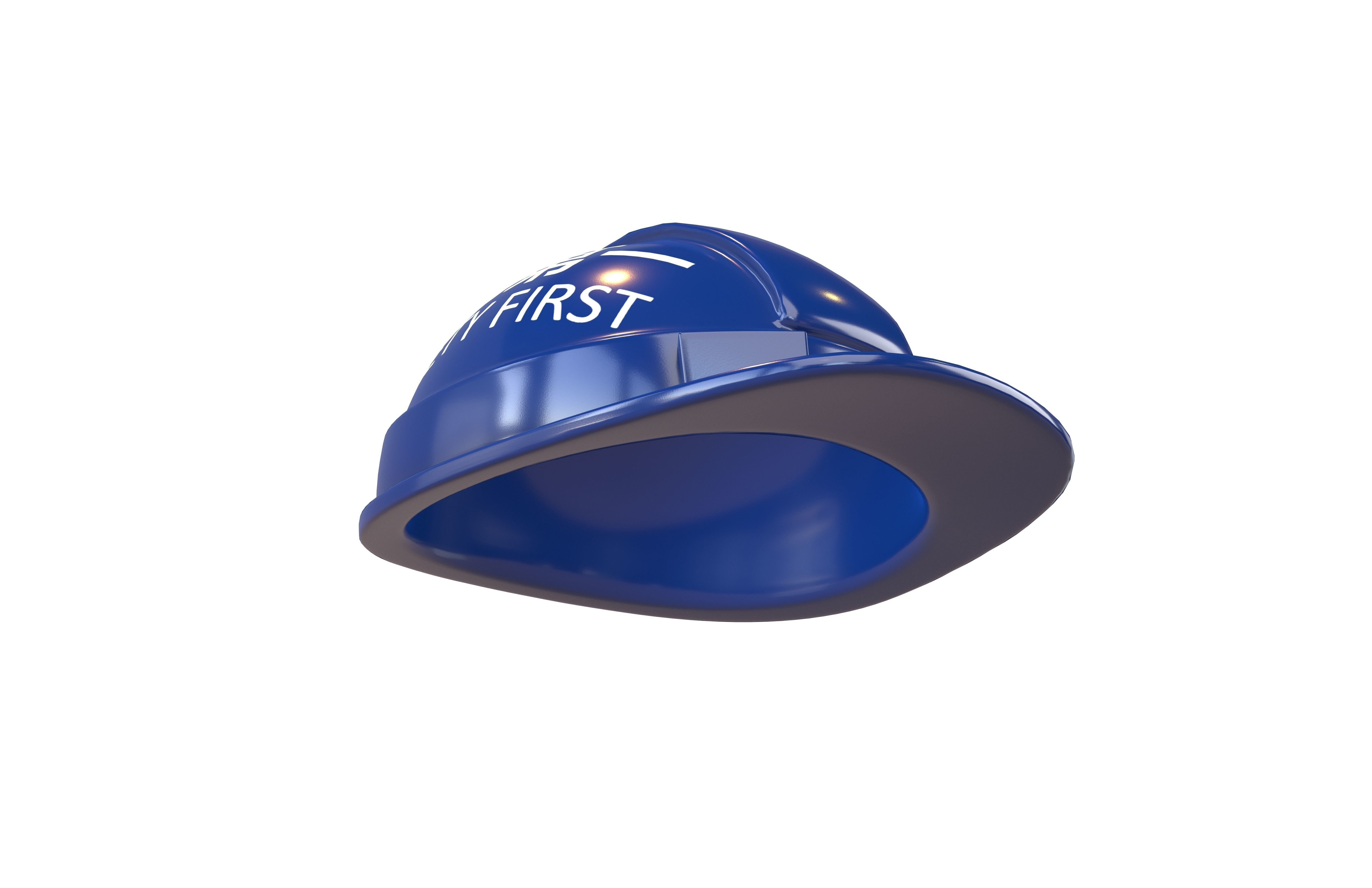 Safety Helmet v1 007 Low-poly 3D model_3