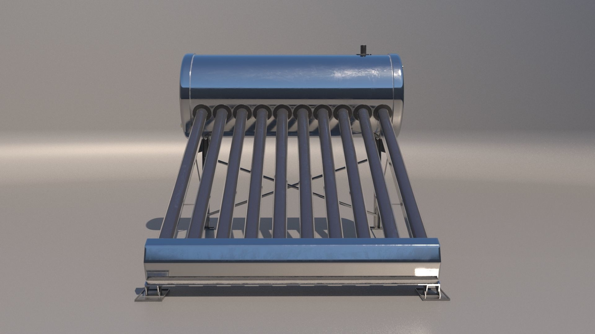 SOLAR WATER HEATER 3D model_6