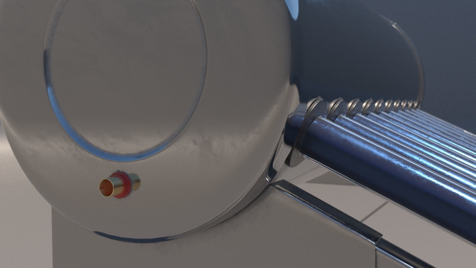SOLAR WATER HEATER 3D model_4