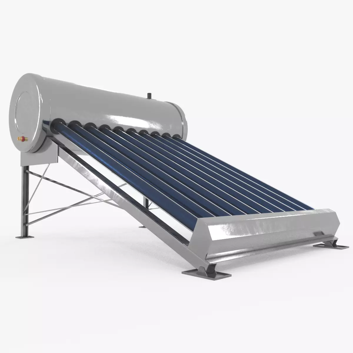 SOLAR WATER HEATER 3D model_0