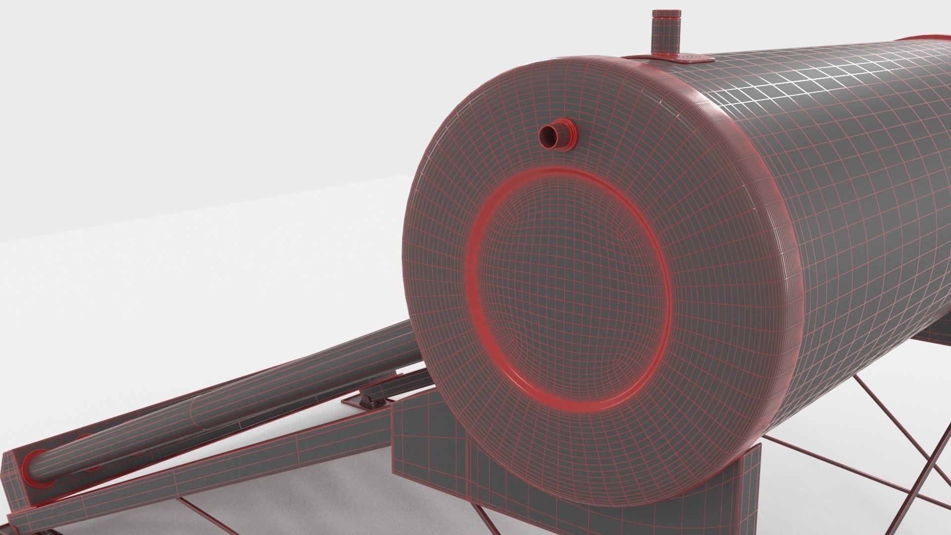 SOLAR WATER HEATER 3D model_9