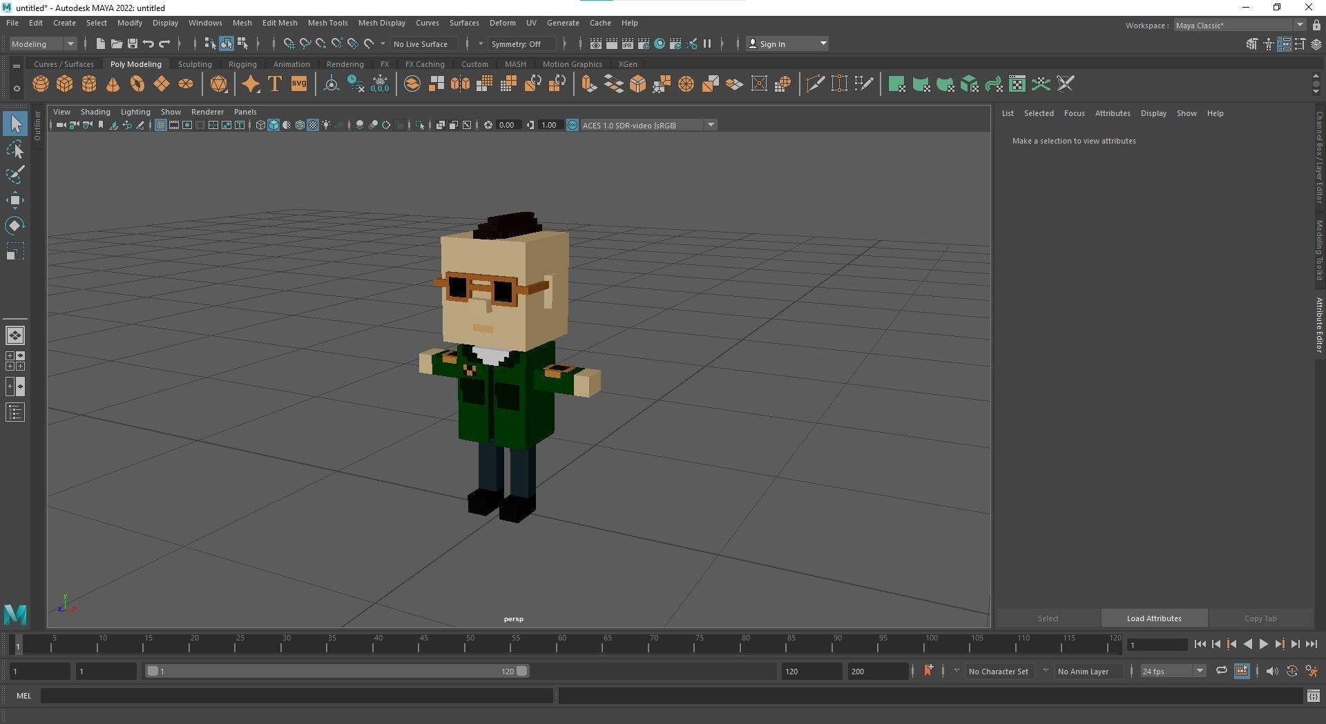 Low poly characters 3 in voxel style  Low-poly 3D model_33