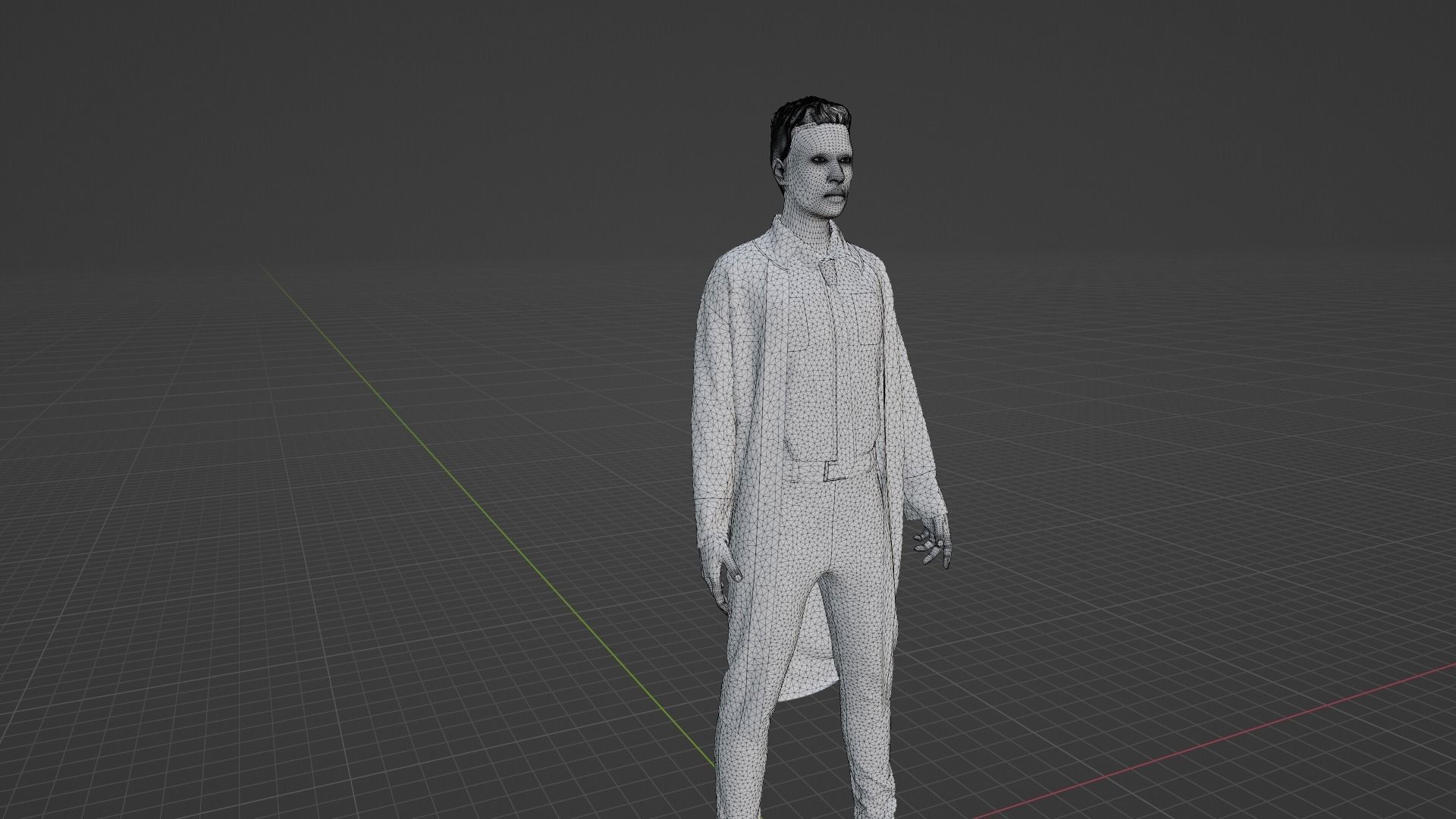 Lawyer Character  Low-poly 3D model_8