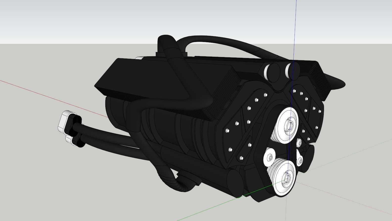 GM Engine 3D model_12