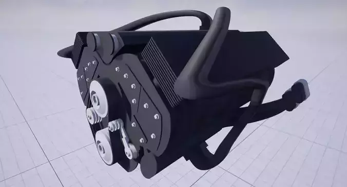 GM Engine 3D model GM Engine 3D model