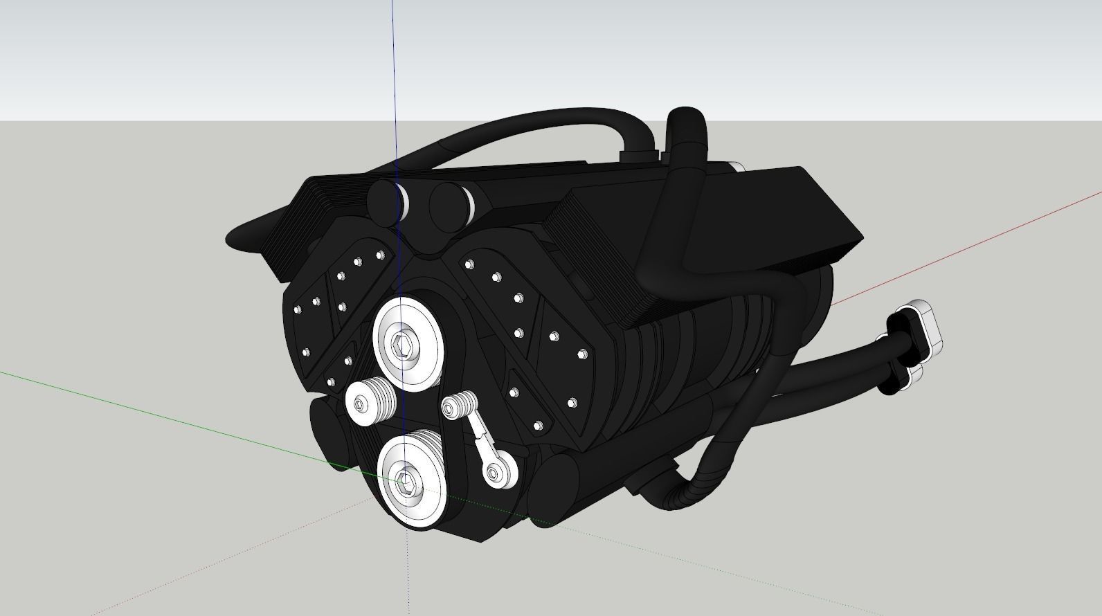 GM Engine 3D model_11