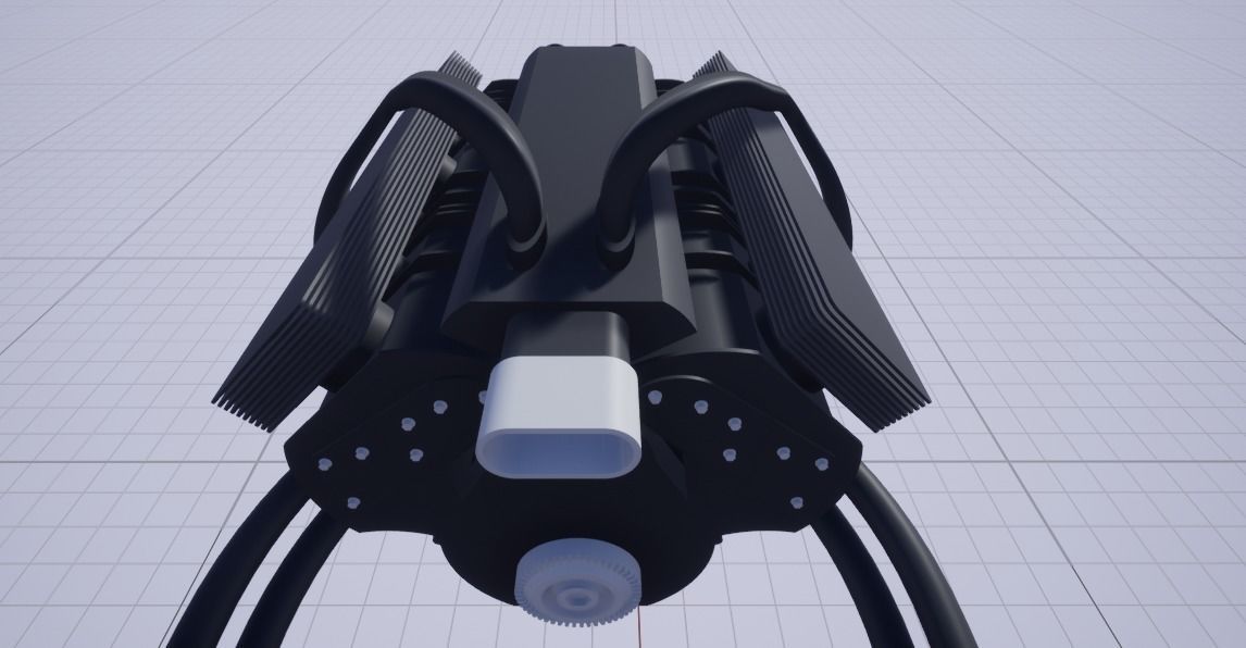 GM Engine 3D model_3