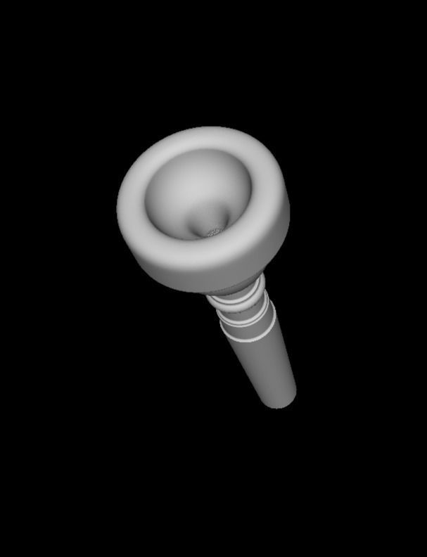 Symphonic Trumpet Mouthpiece Bundle 3D print model_6