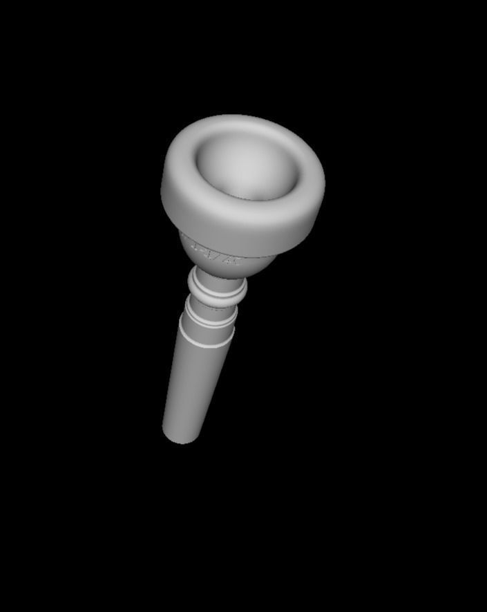 Symphonic Trumpet Mouthpiece Bundle 3D print model_2