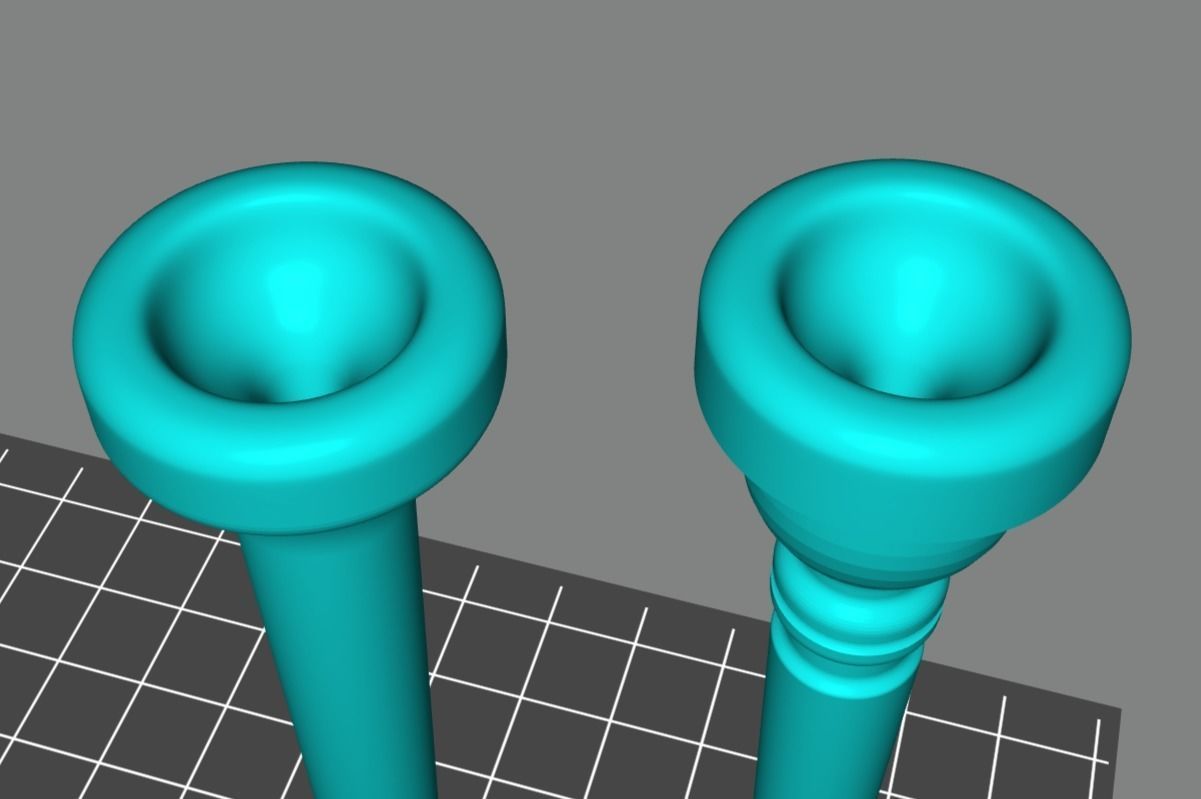 Symphonic Trumpet Mouthpiece Bundle 3D print model_4