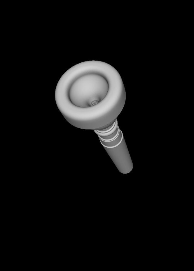 Symphonic Trumpet Mouthpiece Bundle 3D print model_3