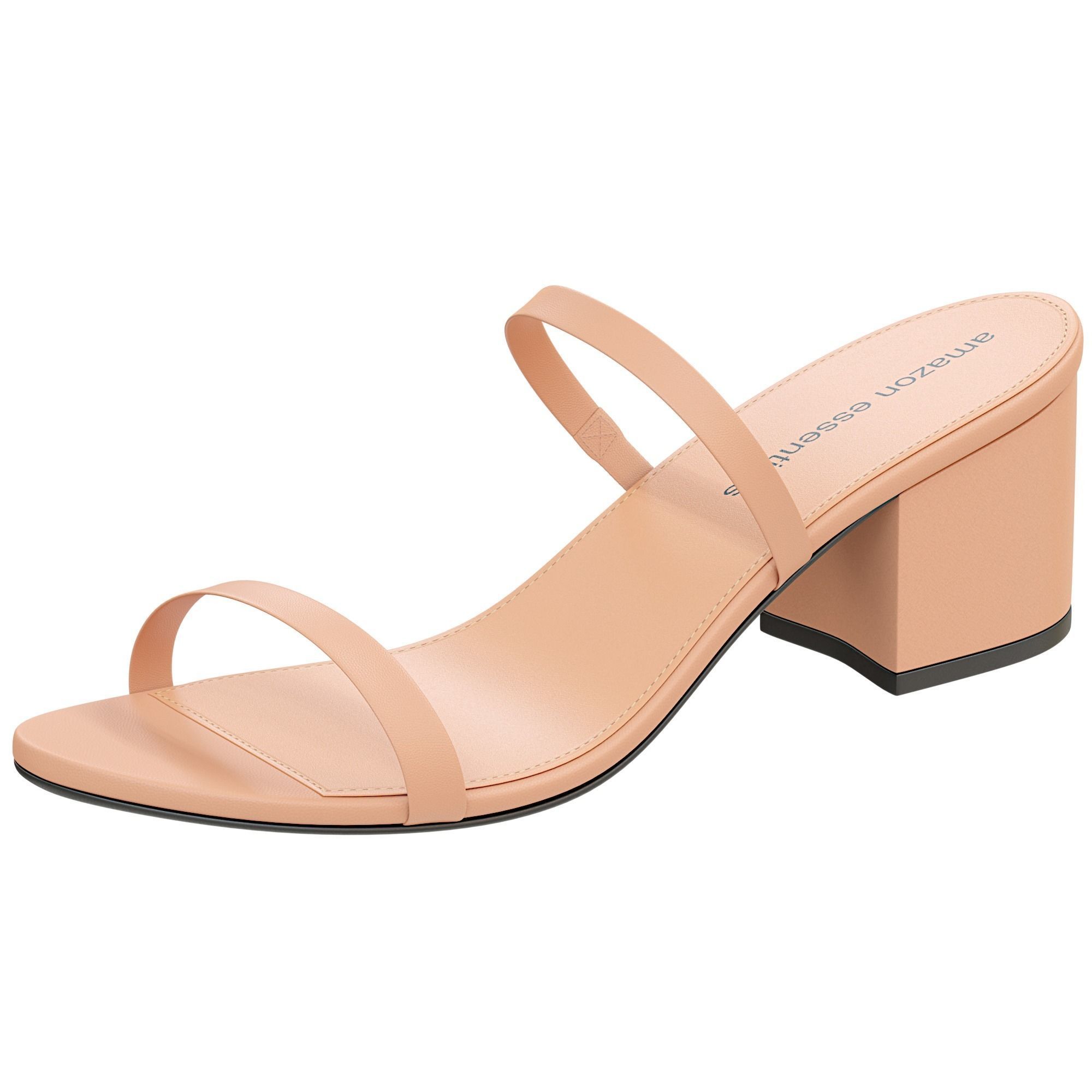 Thin Two Strap Heeled Slide 3D Model Collection_8