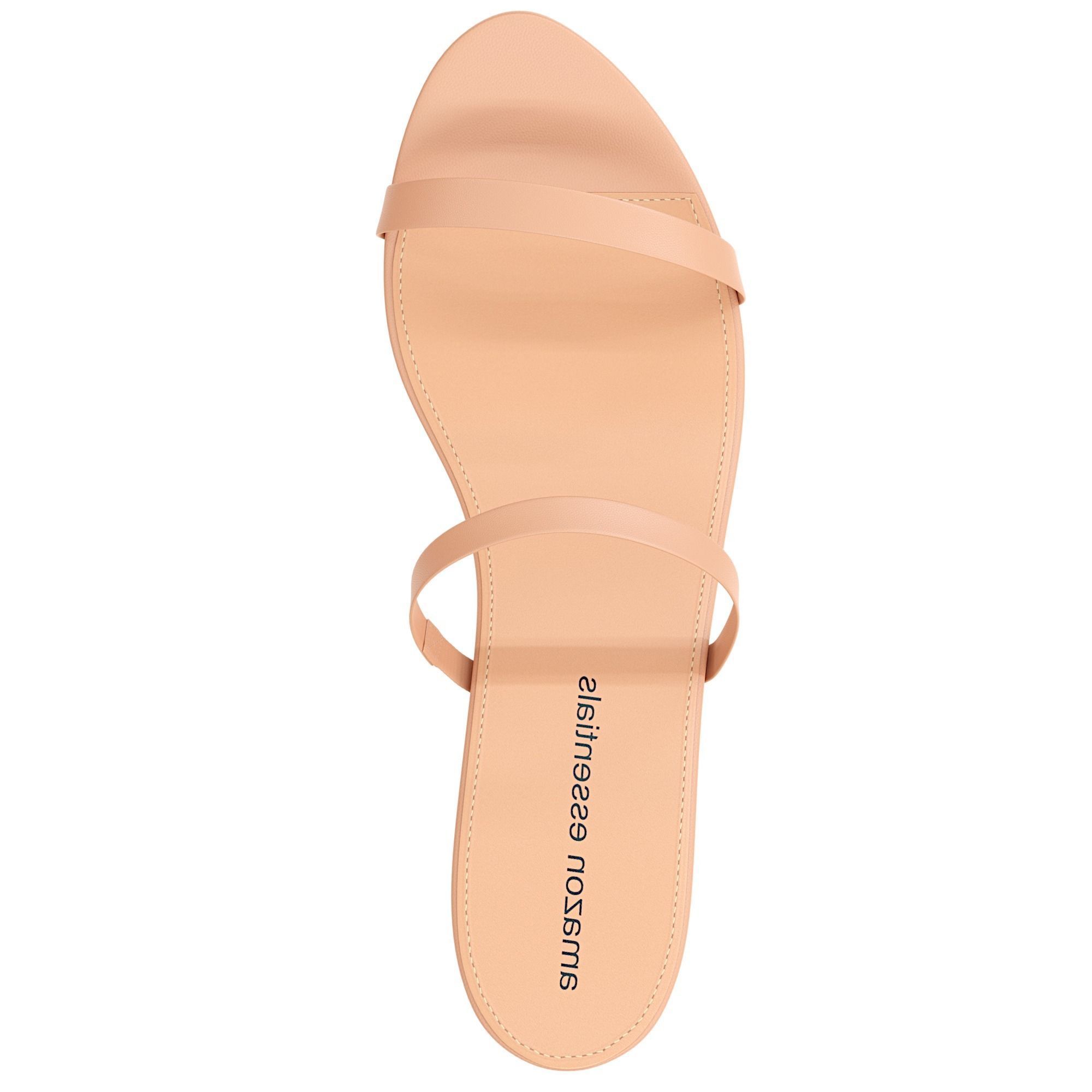 Thin Two Strap Heeled Slide 3D Model Collection_2