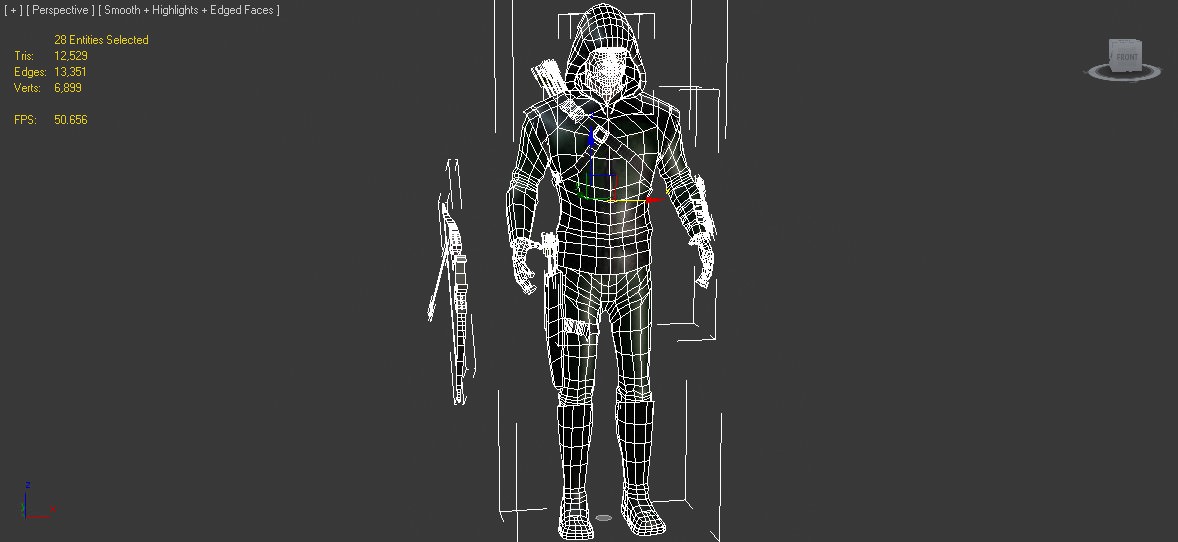 Arrow 3D Model Low-poly 3D model_10