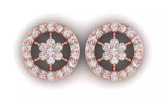 Women Earrings 3dm STL  OBJ FBX Renders Details