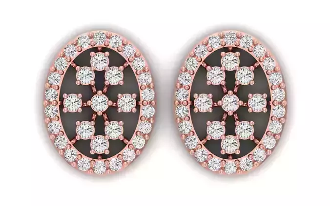 Women Earrings 3dm STL  OBJ FBX Renders Details