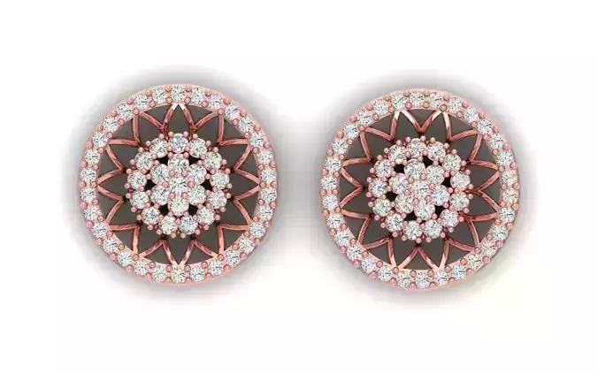 Women Earrings 3dm STL  OBJ FBX Renders Details