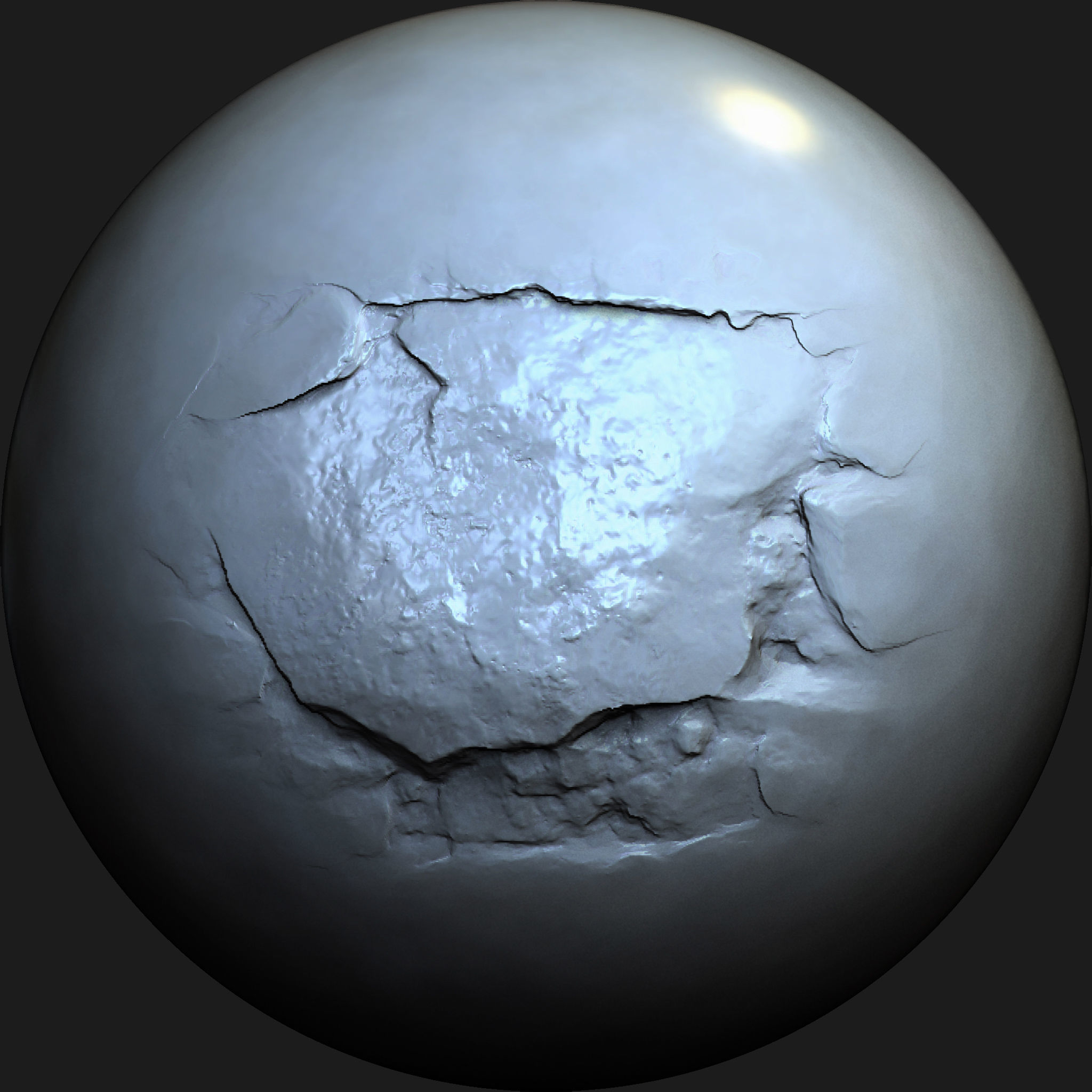 Wall Damage VDM Brushes Vol 3 Low-poly 3D model_5
