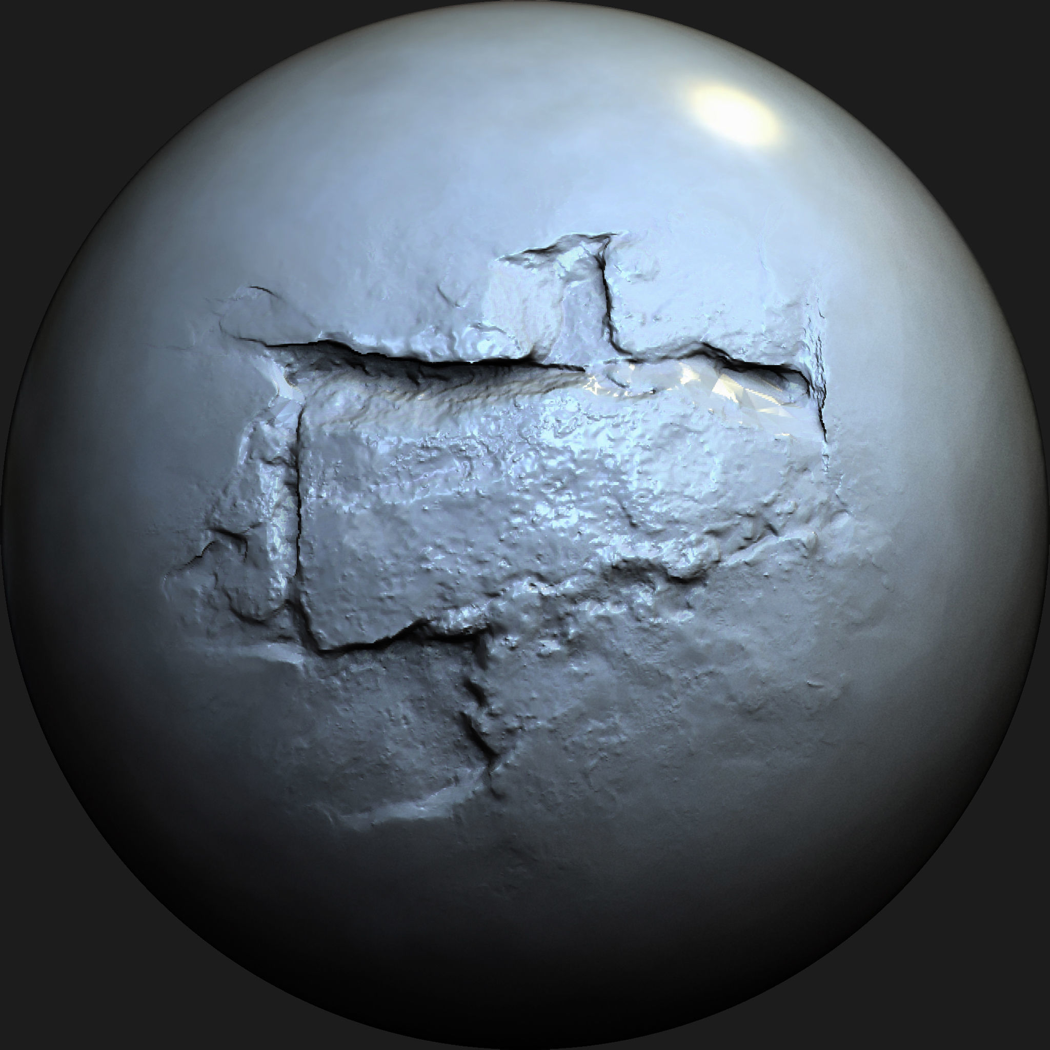 Wall Damage VDM Brushes Vol 3 Low-poly 3D model_11