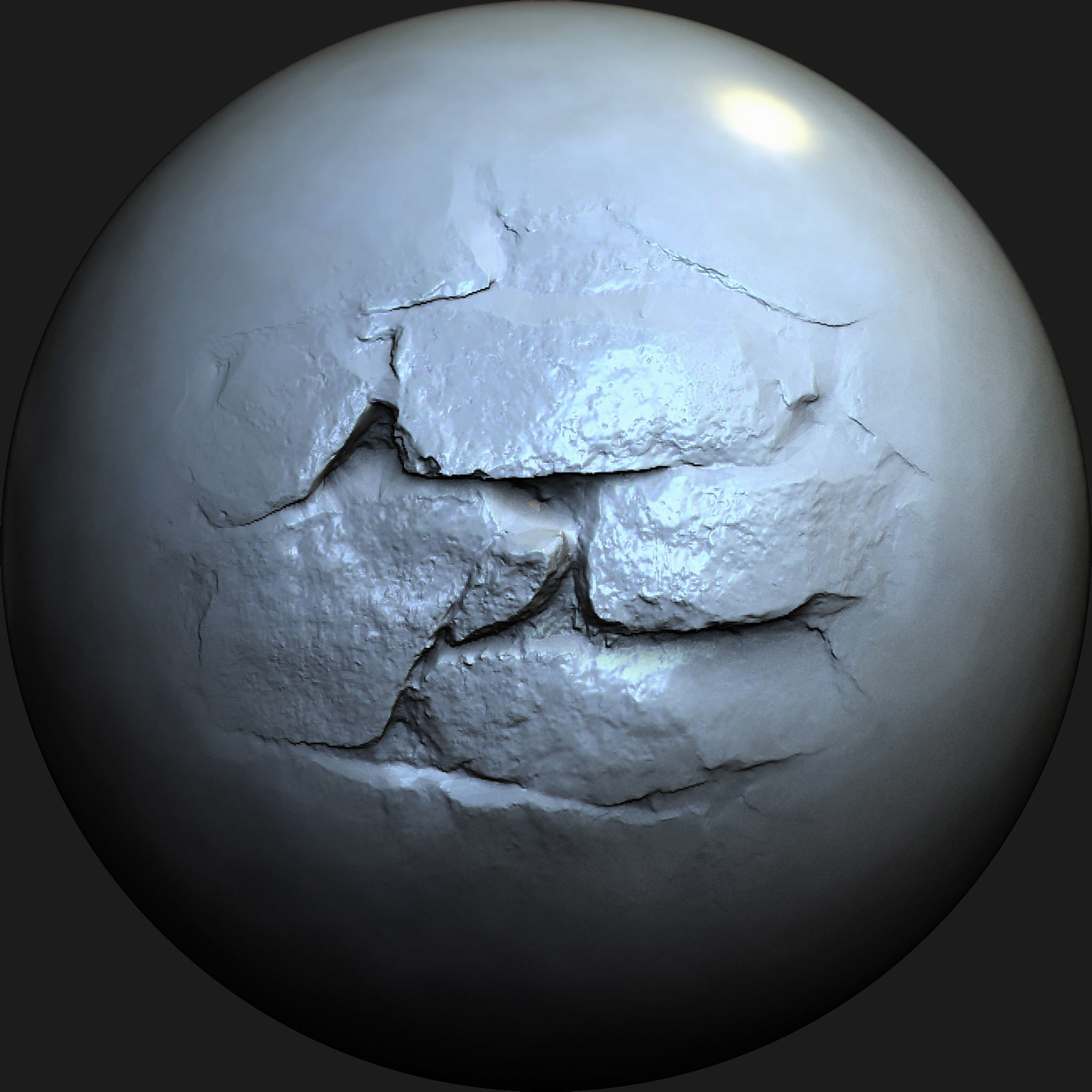 Wall Damage VDM Brushes Vol 3 Low-poly 3D model_8