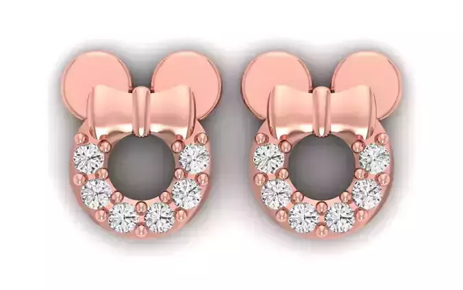 Women Earrings 3dm STL  OBJ FBX Renders Details