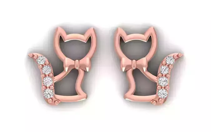 Women Earrings 3dm STL  OBJ FBX Renders Details
