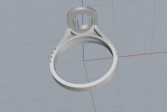 Double halo ring Model 2134 3D print model_4