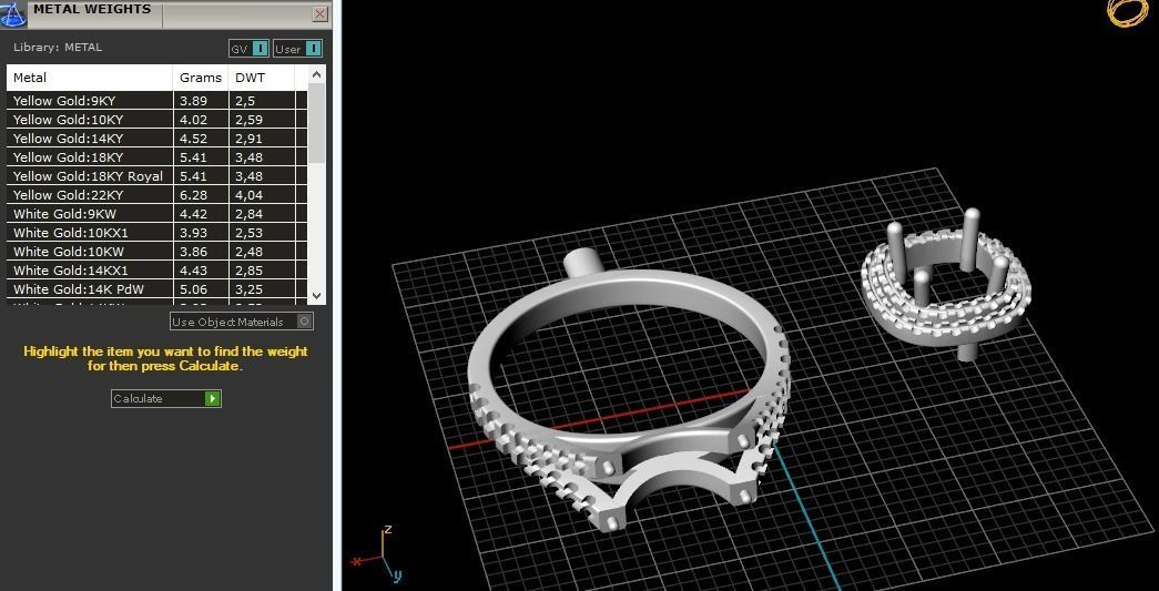 Double halo ring Model 2134 3D print model_8