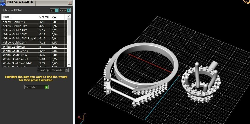 Double halo ring Model 2129 3D print model_9