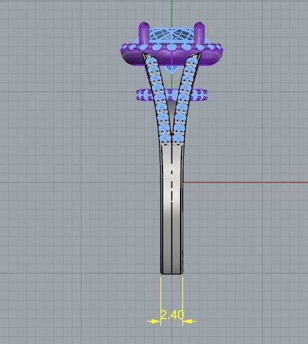 Double halo ring Model 2129 3D print model_6