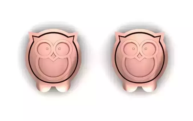 Bird Earrings 3dm STL  OBJ FBX Renders Details