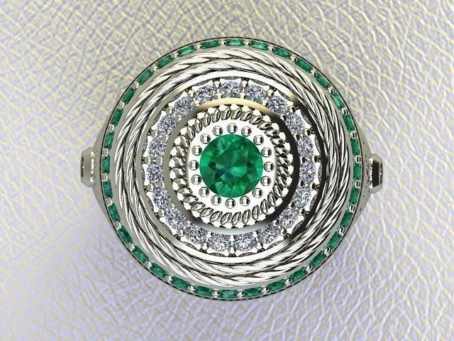 Traditional ring 3D print model