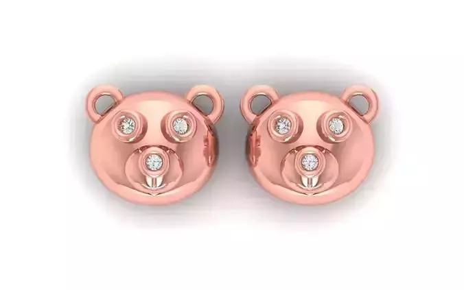 Women Earrings 3dm STL  OBJ FBX Renders Details