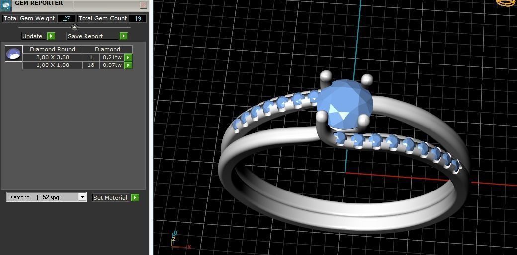 Double halo ring Model 2135 3D print model_9