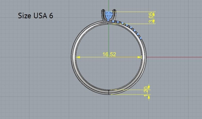 Double halo ring Model 2135 3D print model_5