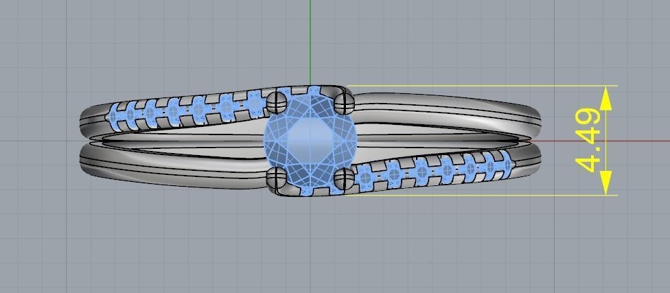 Double halo ring Model 2135 3D print model_6