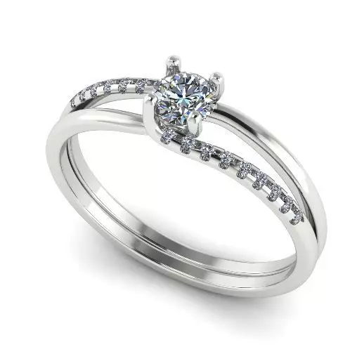 Double halo ring Model 2135 3D print model_0