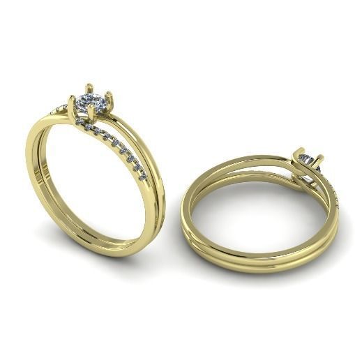 Double halo ring Model 2135 3D print model_1