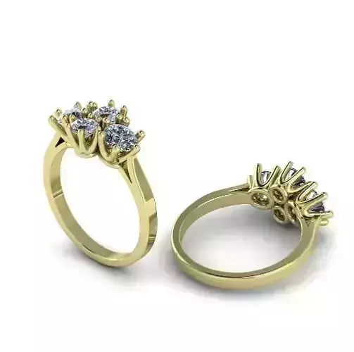 Ring with 4 stones Model 2146