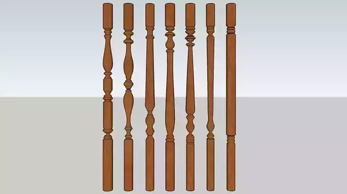 Baluster 3D Sketchup Model Download 3D model