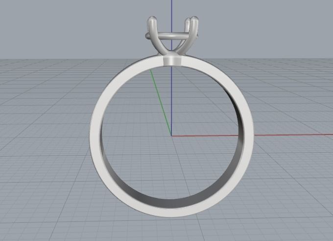 Soliter ring size 8 Model 2162 3D print model_3