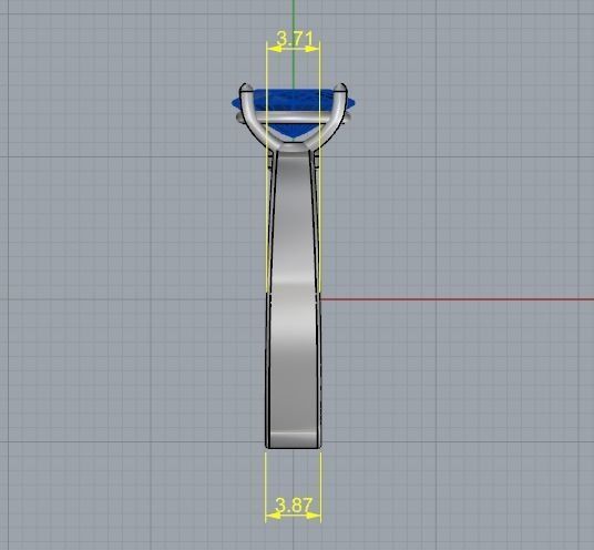 Soliter ring size 8 Model 2162 3D print model_6