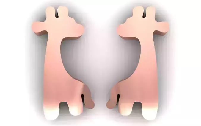 Women Earrings 3dm STL  OBJ FBX Renders Details