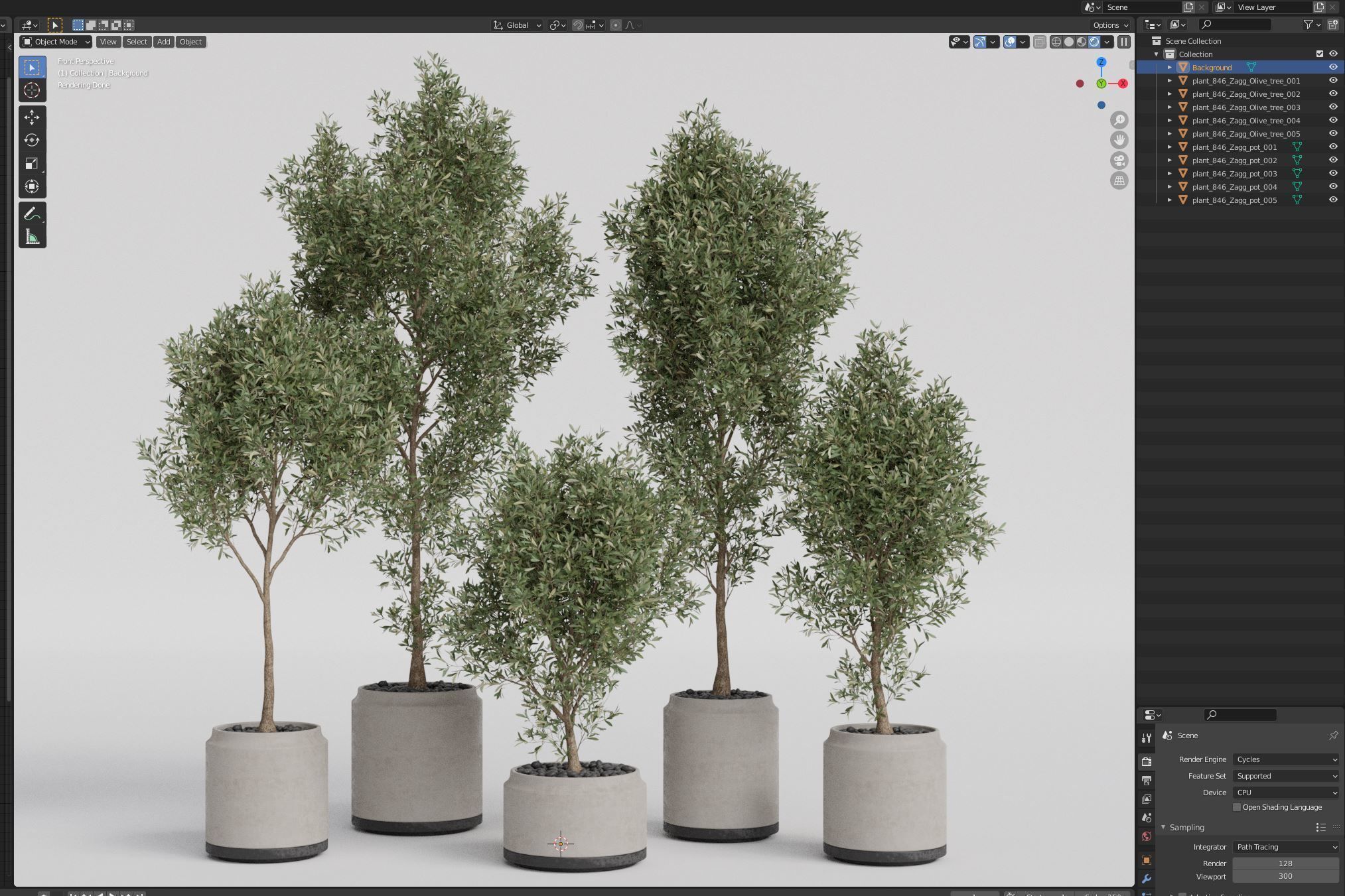 Plants collection 846 3D model_5