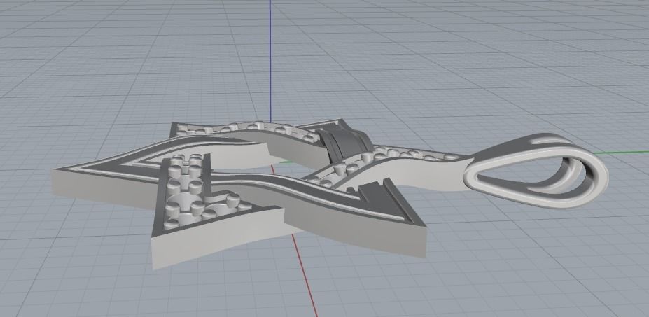 Star of David pendant Model 2167 3D print model_3